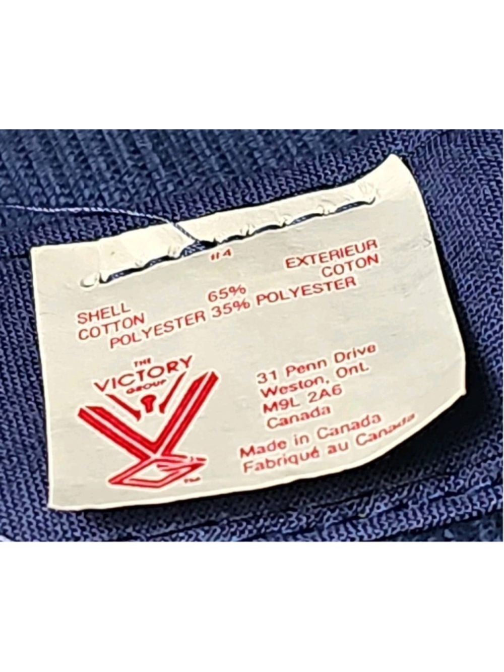 Vintage Irving Nova Scotia Hat Snapback Adjustable Corduroy Blue Gas Oil Petro - Picture 9 of 10